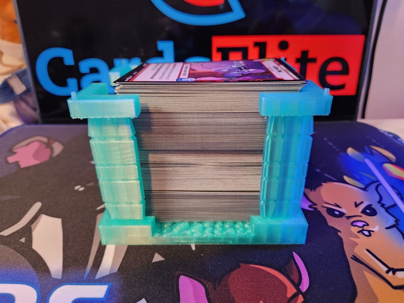 TCG Card Game Deck Box 100 Cards Deck Holder Stackable MTG Pokemon Lorcana