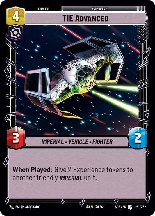 TIE Advanced (Non-Foil) SWU