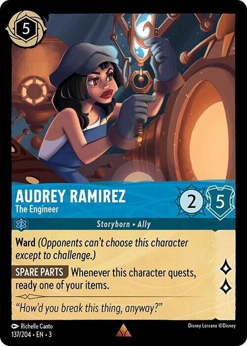 Audrey Ramirez The Engineer Cold Foil Disney Lorcana