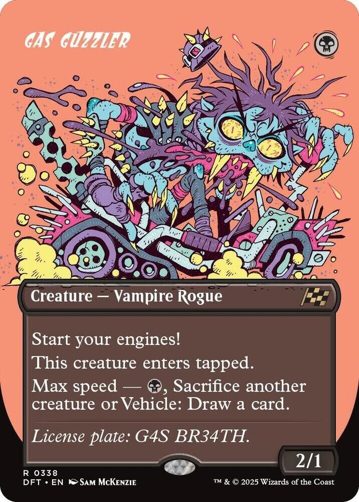 Gas Guzzler (Borderless) (Non-Foil) Aetherdrift MTG