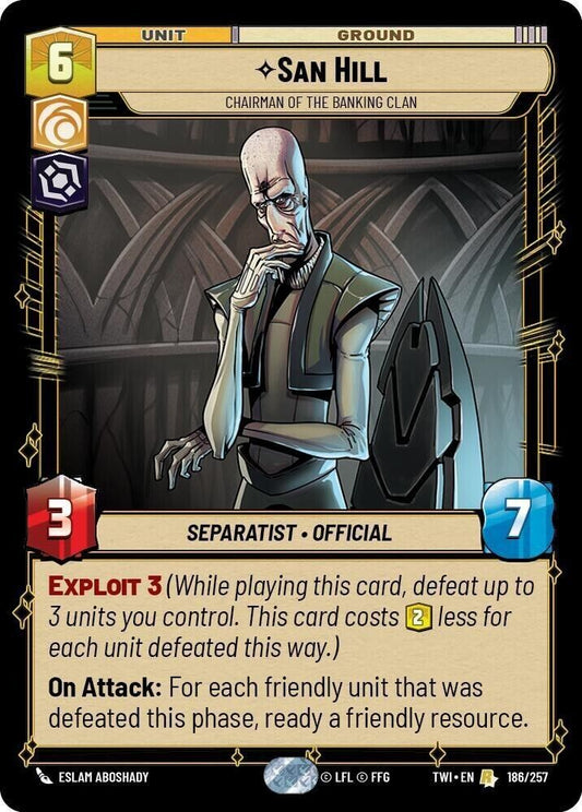 San Hill - Chairman of the Banking Clan (Non-Foil) SWU