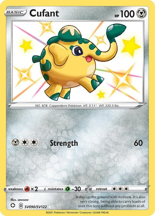 Cufant SV090/SV122 Shining Fates: Shiny Vault Holo Baby shiny pikemon nm PKM