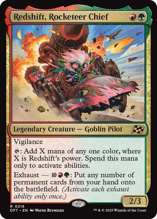 Redshift, Rocketeer Chief (Non-Foil) MTG