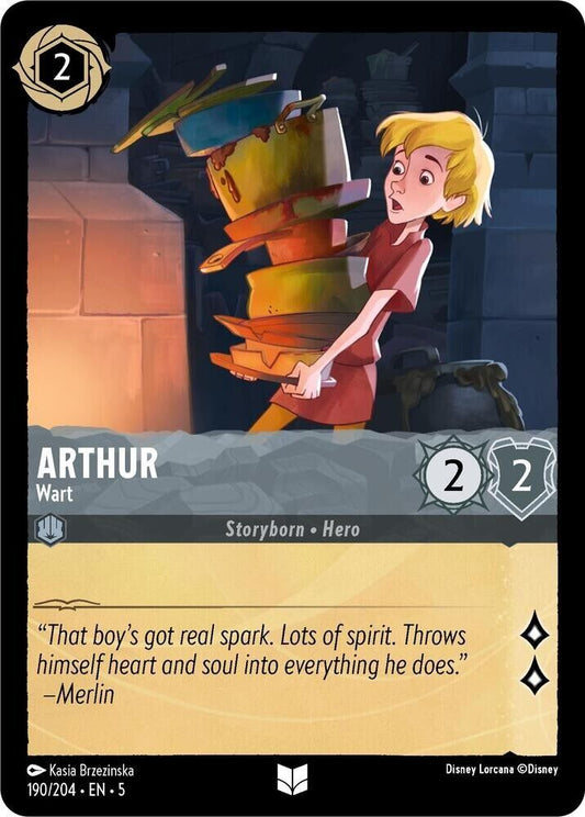 Arthur Wart Cold Foil Disney Lorcana 190/204