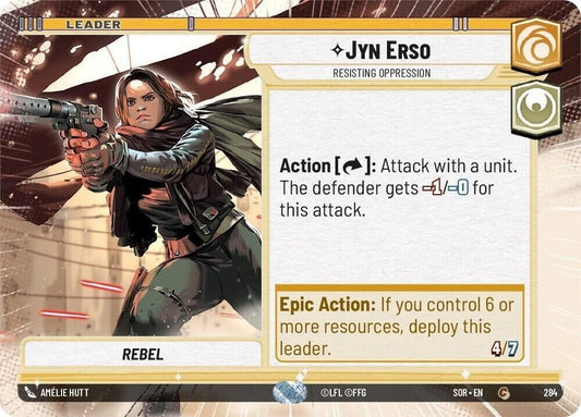 Jyn Erso - Resisting Oppression (Hyperspace) (Non-Foil) SWU