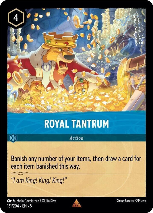 Royal Tantrum Non-Foil Disney Lorcana 161/204