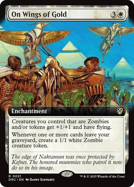 On Wings of Gold (Extended Art) (Non-Foil) Aetherdrift MTG