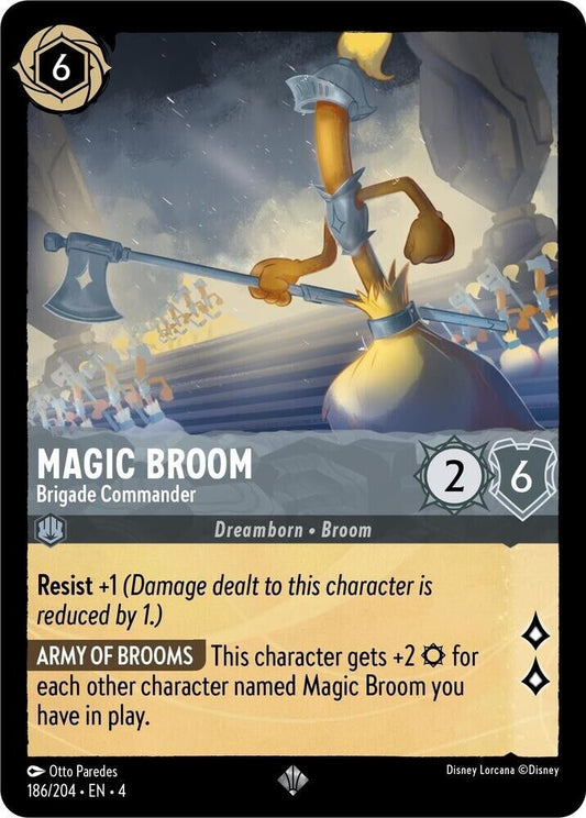 Magic Broom Brigade Commander Cold Foil Disney Lorcana 186/204