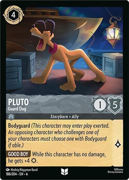 Pluto Guard Dog Cold Foil Disney Lorcana 186/204