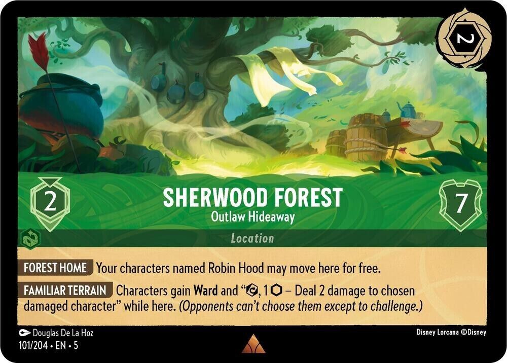 Sherwood Forest Outlaw Hideaway Non-Foil Disney Lorcana 101/204