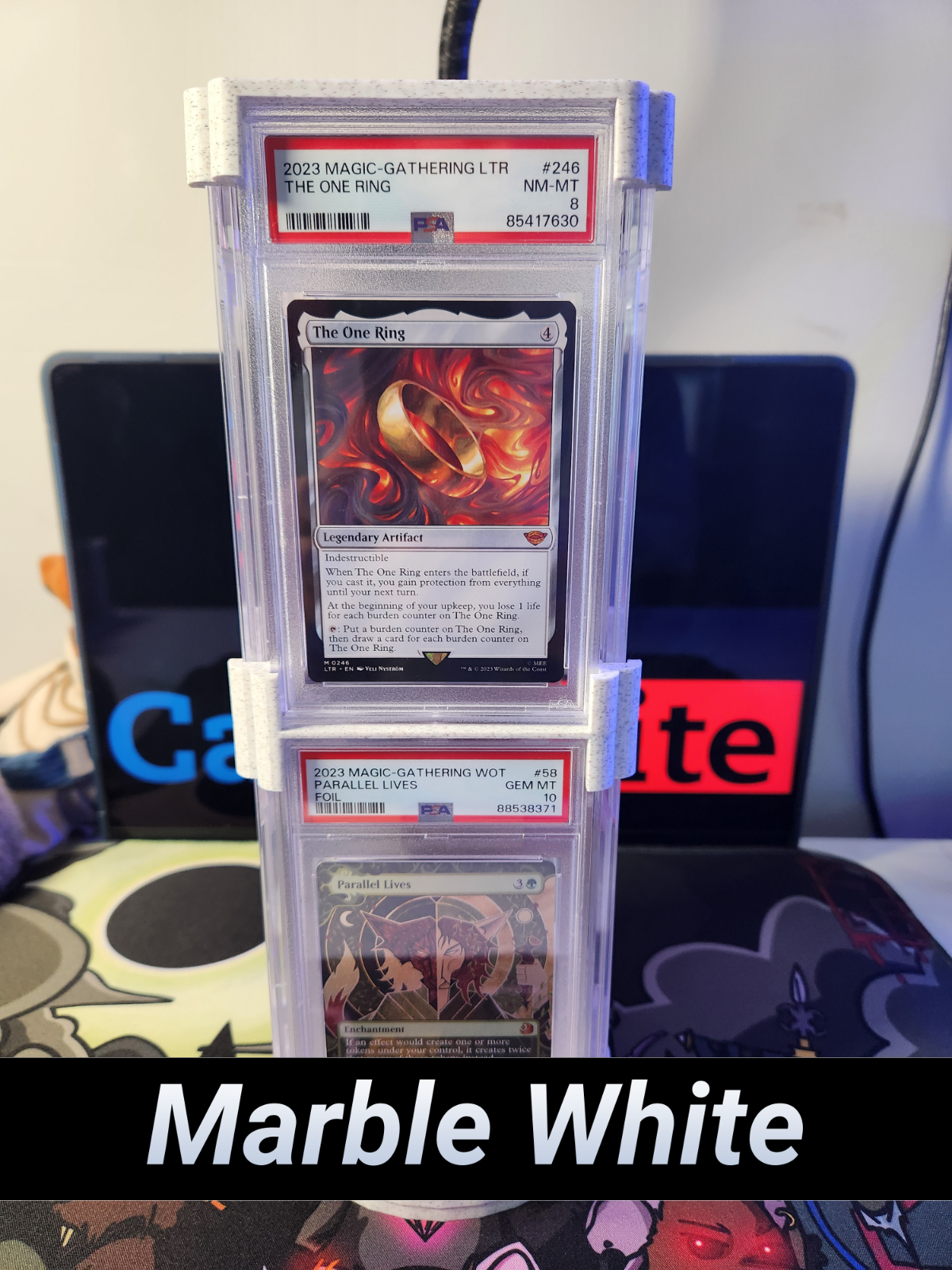 Graded Card Stand - Compatible with PSA/CGC  - Turnable 360 Display - SlabTower