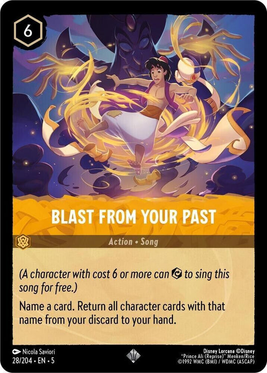 Blast From Your Past Non-Foil Disney Lorcana 28/204