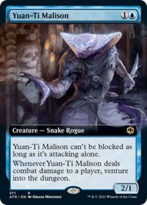 Yuan-Ti Malison (Extended Art) (Foil) MTG