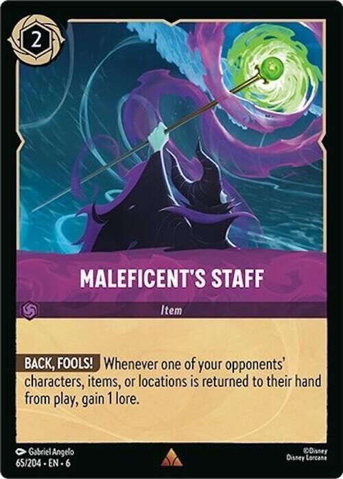 Maleficent's Staff Non-Foil Disney Lorcana 65/204