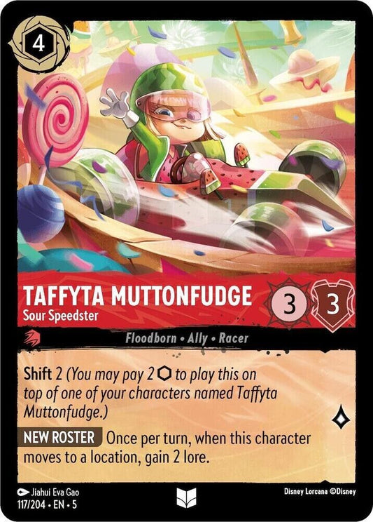 Taffyta Muttonfudge Sour Speedster Cold Foil Disney Lorcana 117/204